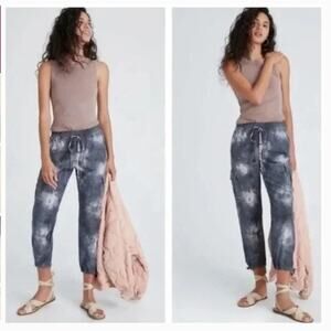 Sanctuary x Anthropologie Tie Dye Cargo Adjustable Crop Pants sz M